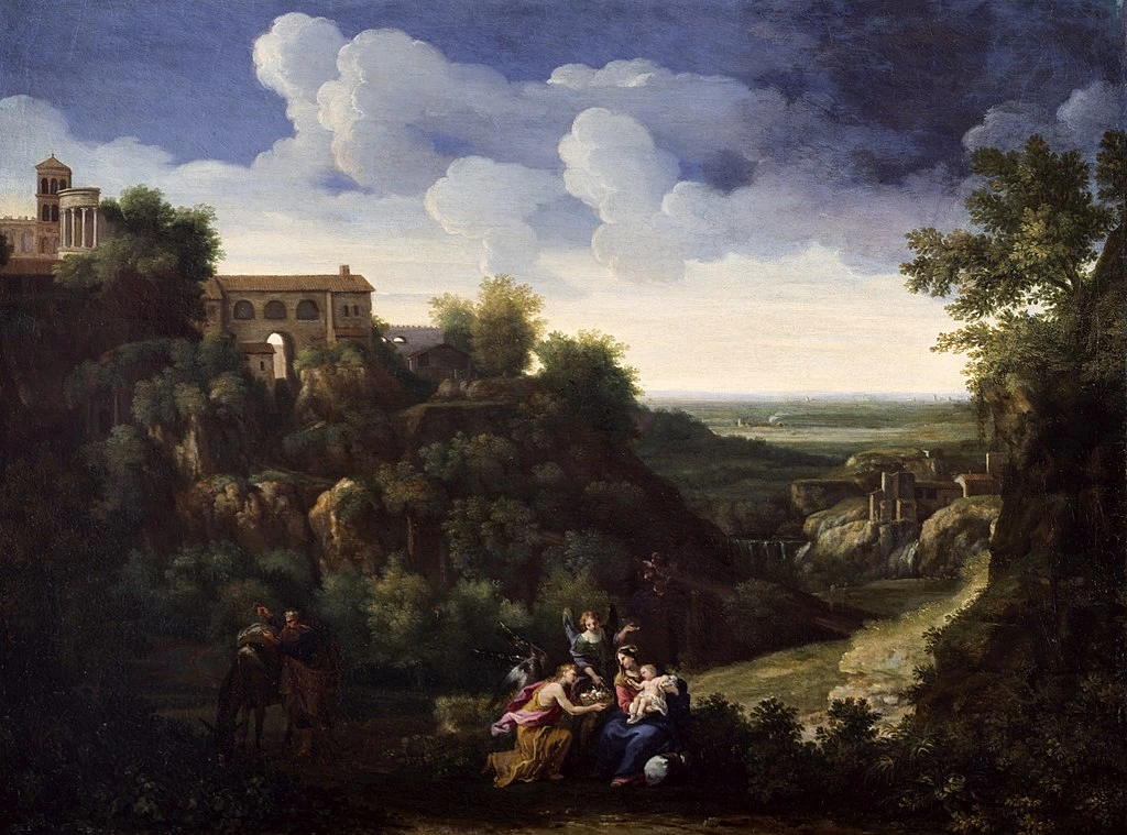 Veduta di Tivoli con la Fuga in Egitto - Museum of Fine Arts